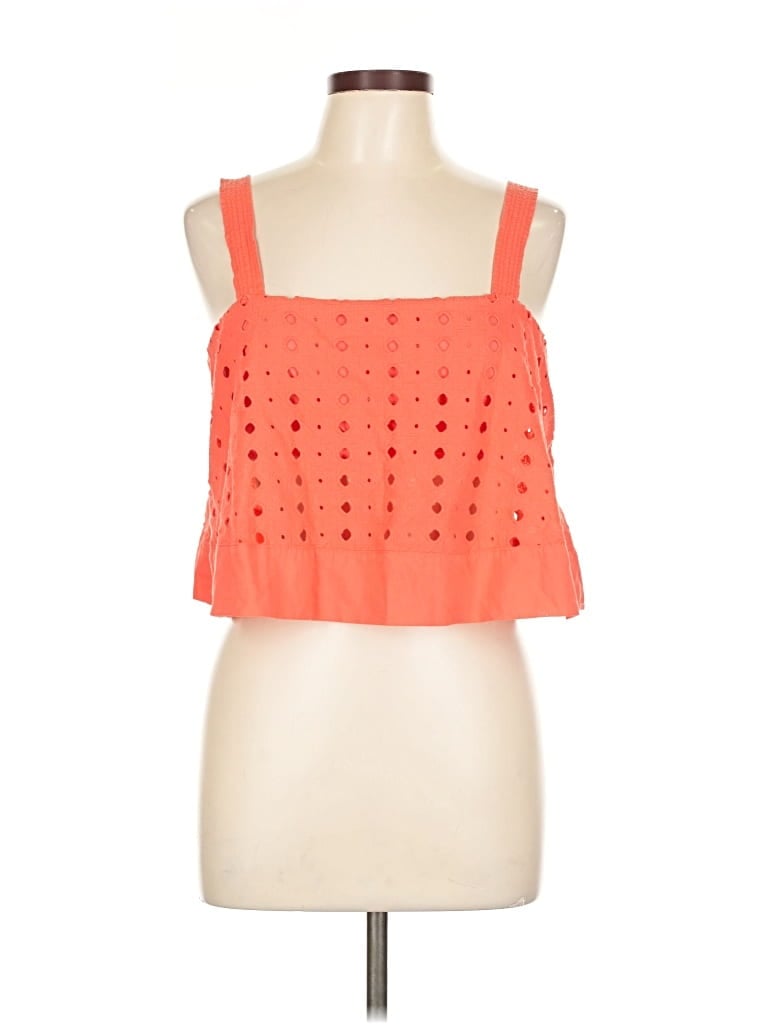 Pre-owned Free People Sleeveless Blouse In Orange