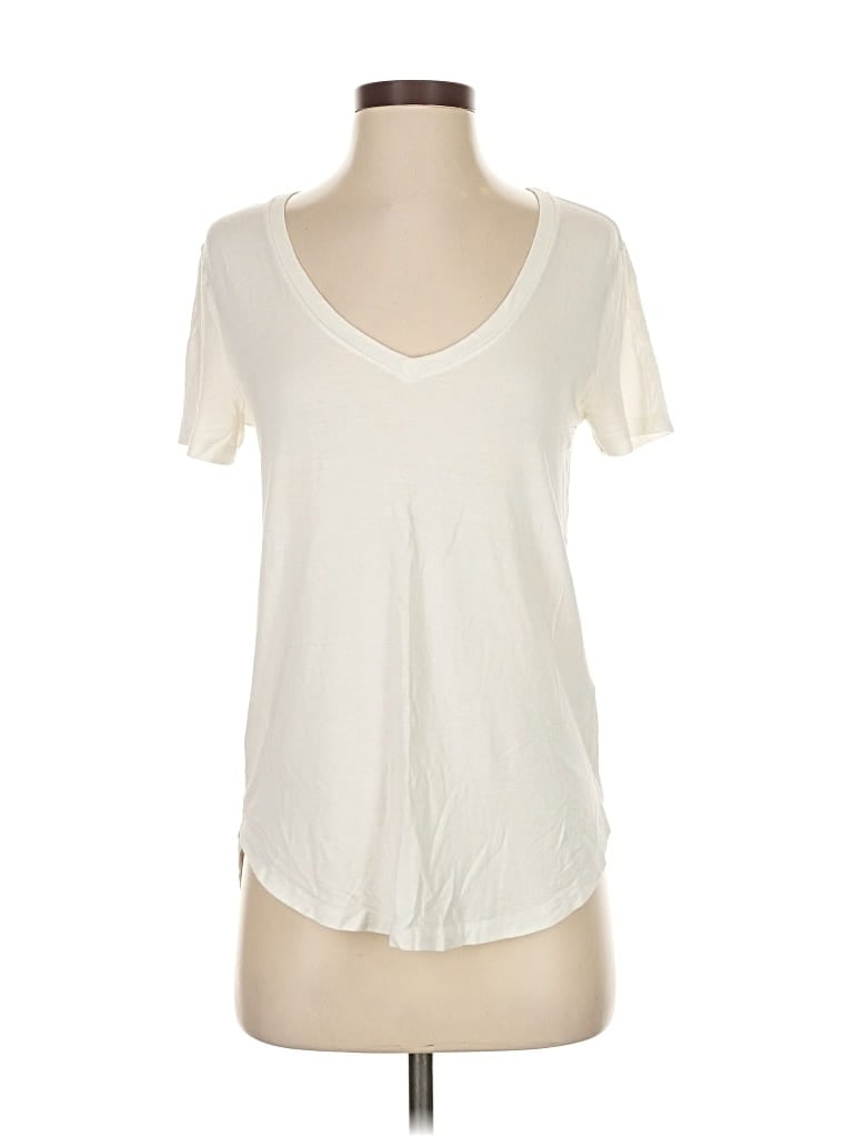 Pre-owned Abercrombie & Fitch Short Sleeve T-shirt In White