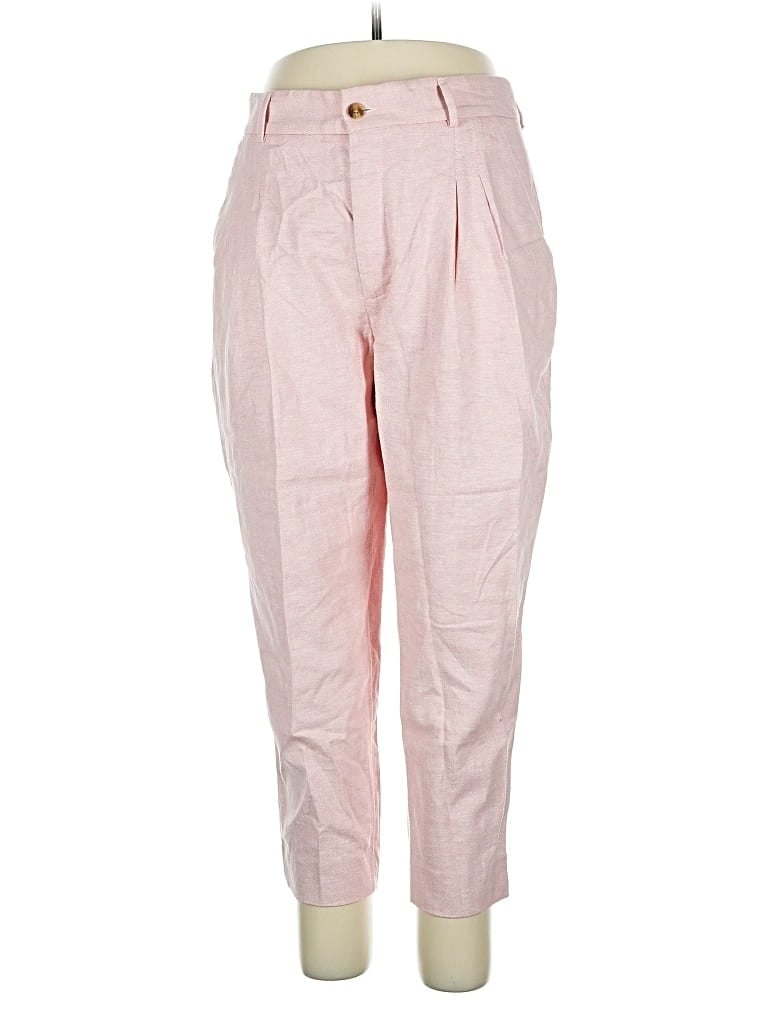 Pre-owned Banana Republic Linen Pants In Pink