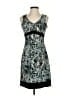 Ann Taylor LOFT 100% Polyester Paisley Teal Cocktail Dress Size 0 - photo 1