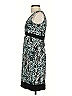 Ann Taylor LOFT 100% Polyester Paisley Teal Cocktail Dress Size 0 - photo 5