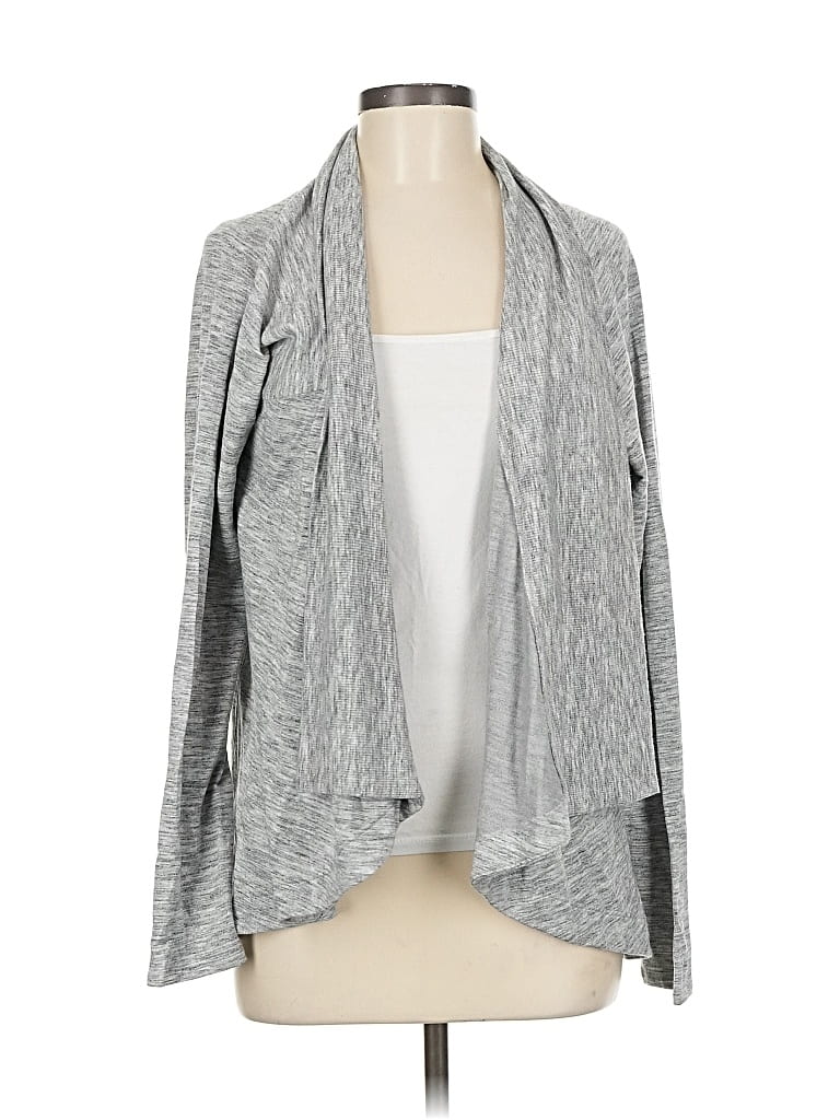 Pre-owned Athleta Cardigan Sweater In Gray