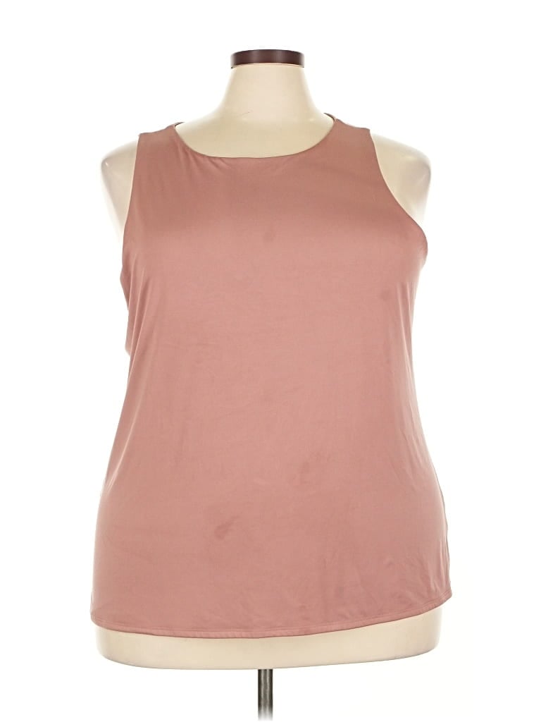 Pre-owned Edgely Sleeveless T-shirt In Brown
