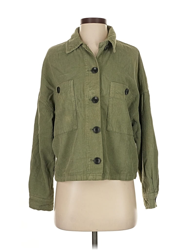 Pre-owned Zara Jacket In Green