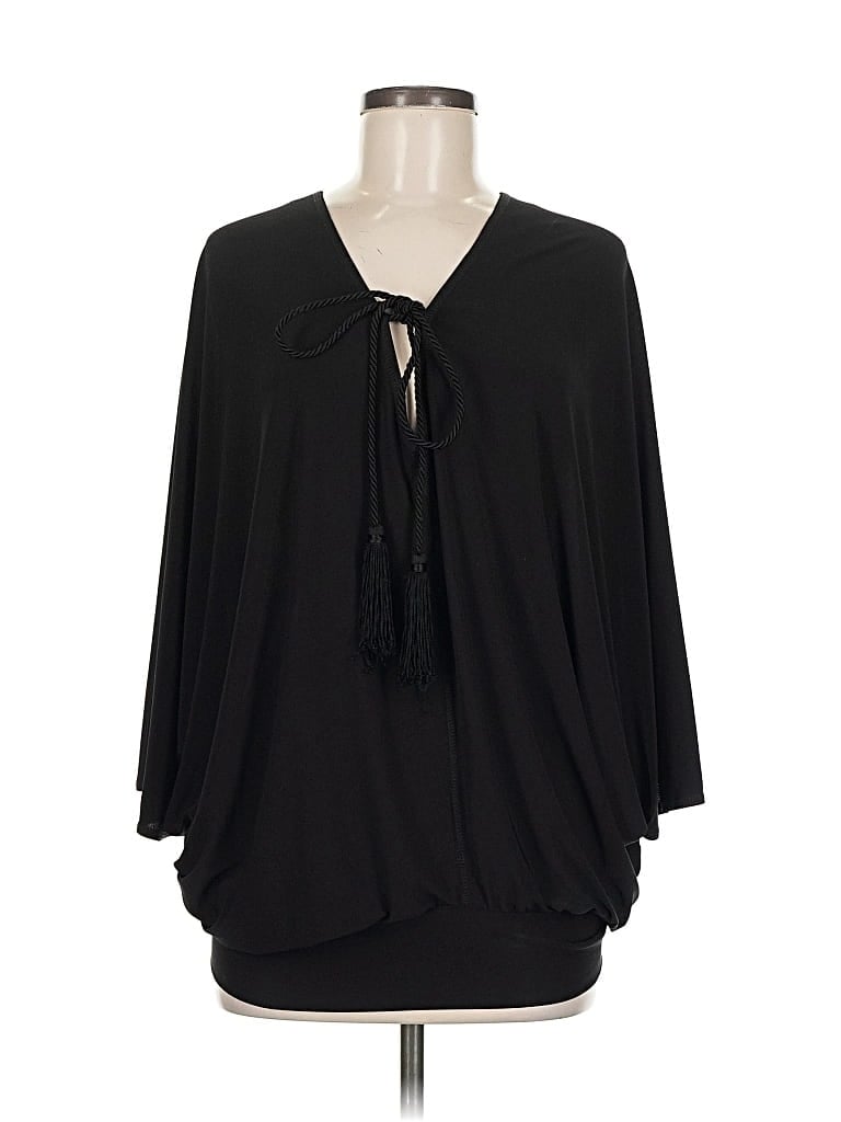 Pre-owned Barneys New York 3/4 Sleeve Blouse In Black