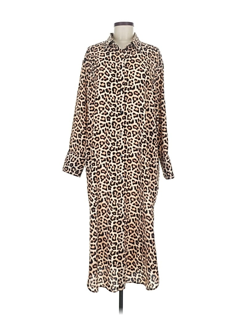 Pre-owned H&m Casual Dress In Brown