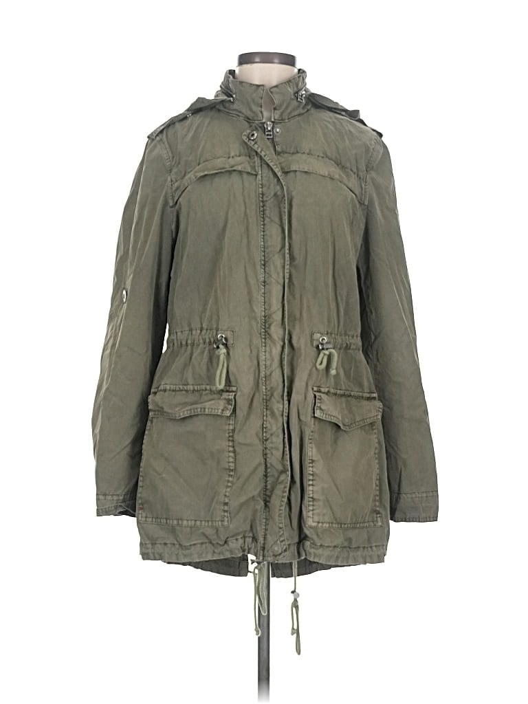 Pre-owned G.h. Bass & Co. Raincoat In Green