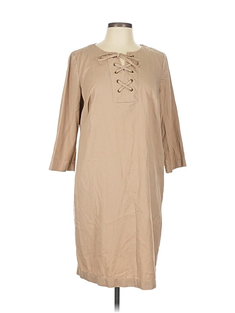 Pre-owned Talbots Casual Dress In Brown