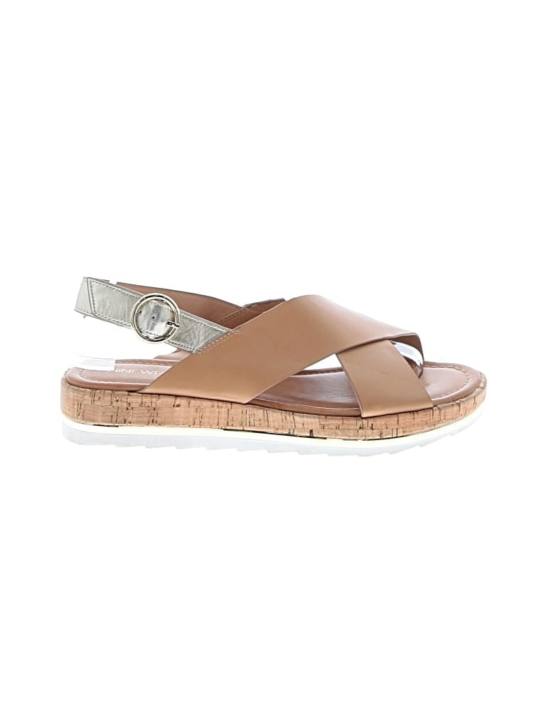 Pre-owned Nine West Sandals In Brown