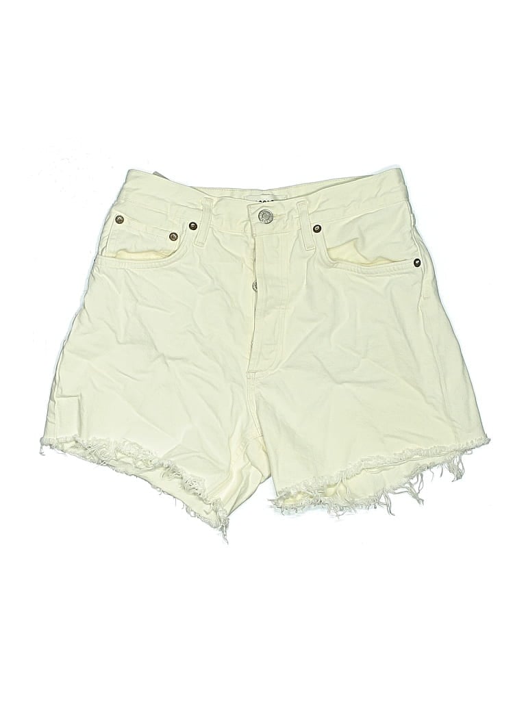 Pre-owned Agolde Denim Shorts In White