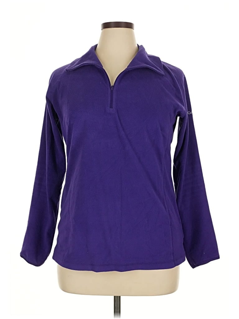 Pre-owned Columbia Pullover Sweater In Purple