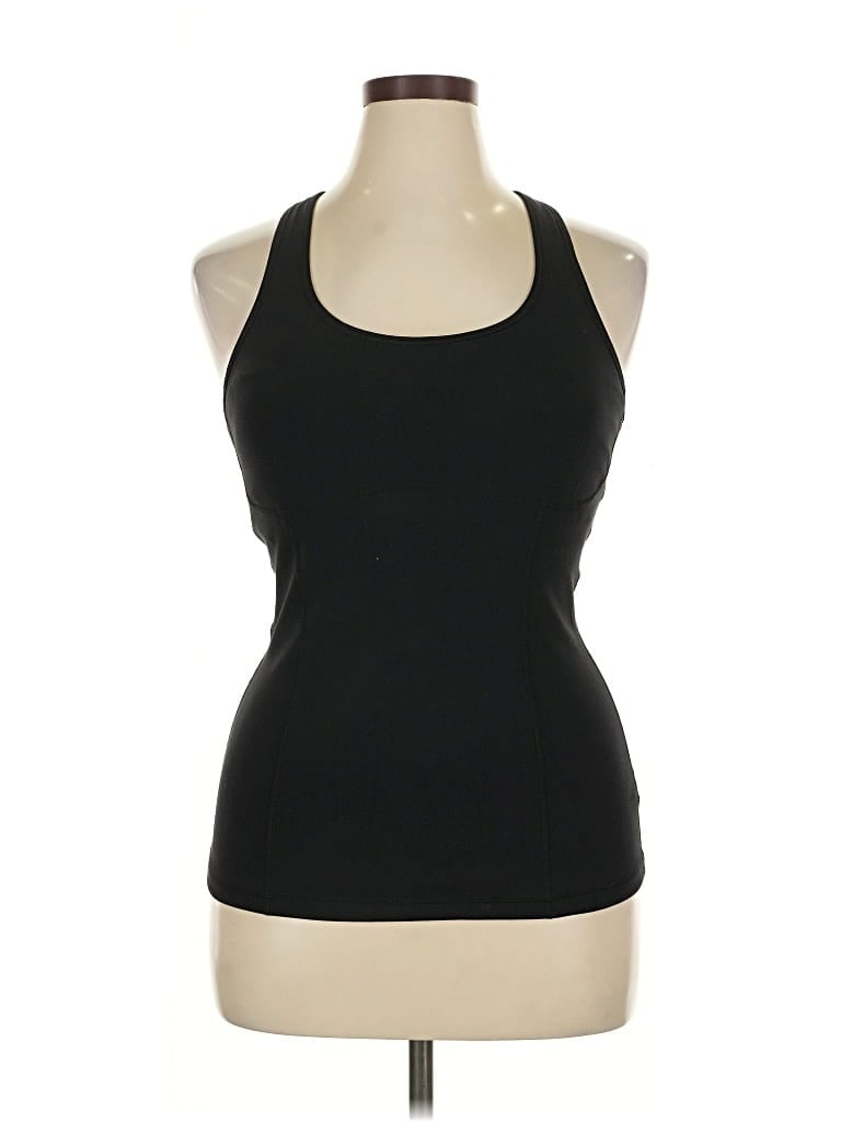 Pre-owned Jockey Tank Top Black Halter Neckline Tops