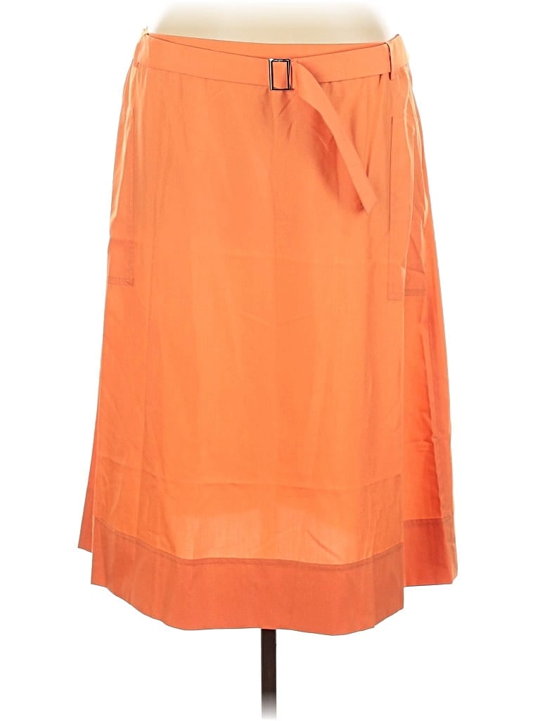 Pre-owned Misook Casual Skirt In Orange