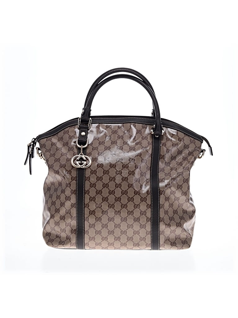 Pre-owned Gucci Outlet Satchel In Brown
