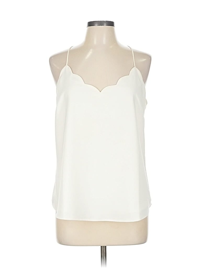 Pre-owned J. By J.crew Sleeveless Blouse In White