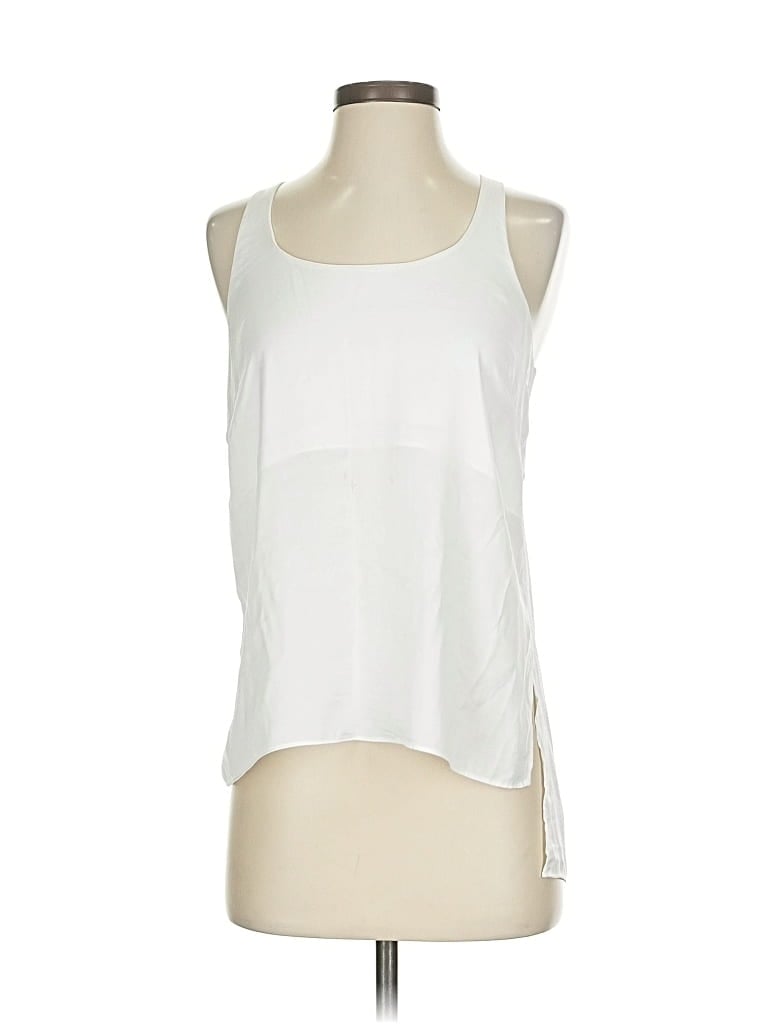 Pre-owned Bcbgmaxazria Sleeveless Blouse In White