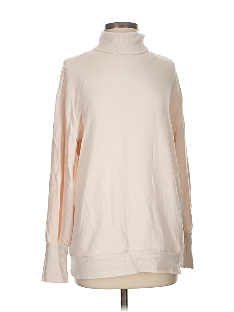 Pre-owned Athleta Turtleneck Sweater In Brown