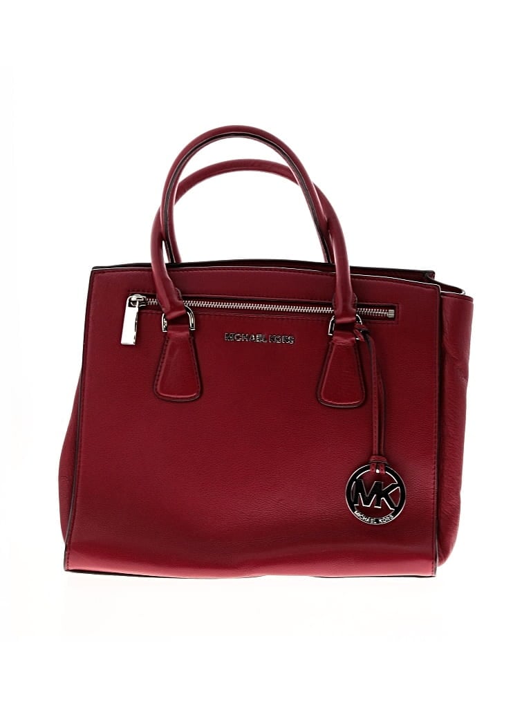 Pre-owned Michael Michael Kors Satchel In Red