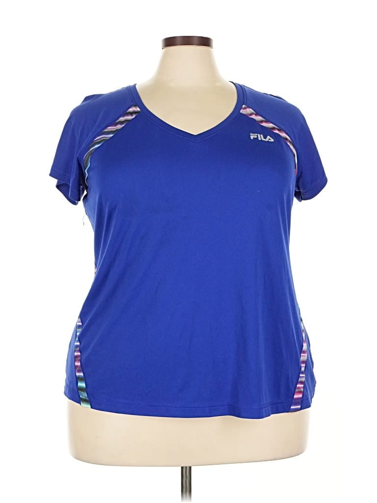 Pre-owned Fila Sport Active T-shirt In Blue