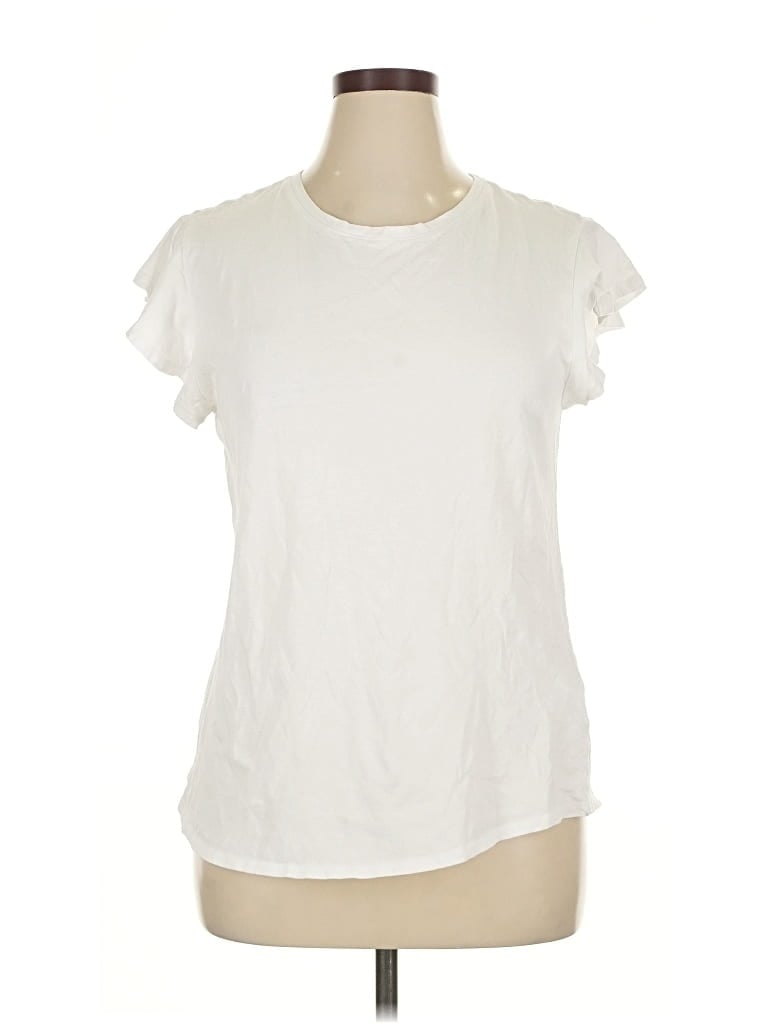 Pre-owned Ny & C Short Sleeve T-shirt In White