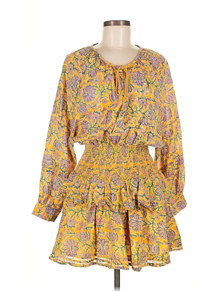 Pre-owned Cleobella Casual Dress In Yellow