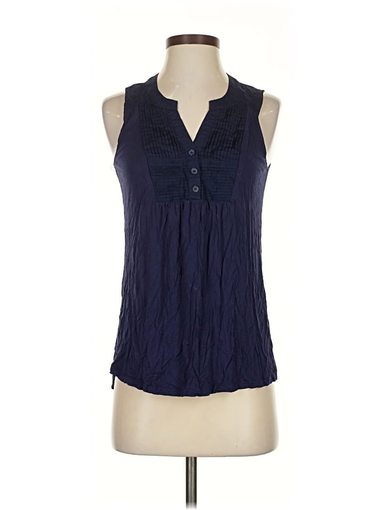 Pre-owned Kenar Sleeveless Blouse In Blue