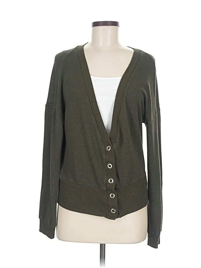 Pre-owned Hippie Rose Cardigan Sweater In Green