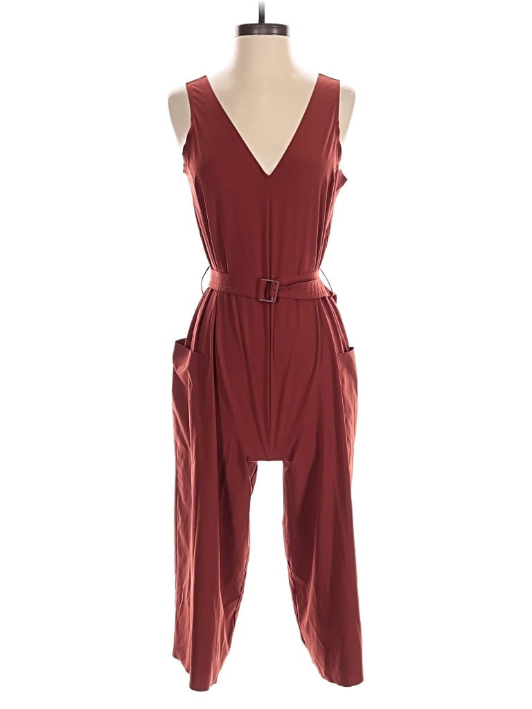 Pre-owned Athleta Jumpsuit In Burgundy