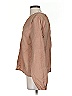 Self Contrast Tan Long Sleeve Blouse Size S - photo 5
