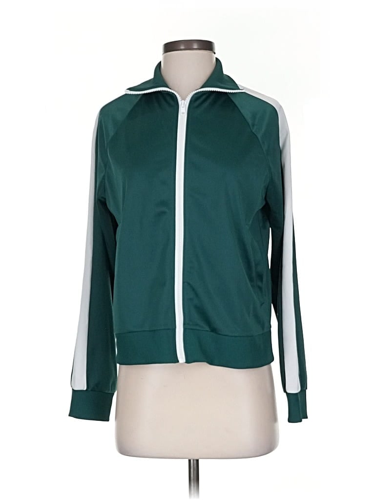 Pre-owned H&m Track Jacket In Green