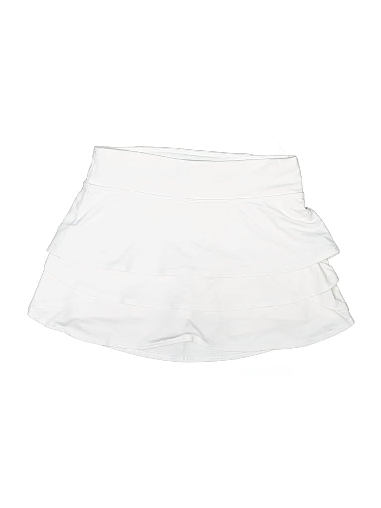 Pre-owned Athleta Girl Kids' Active Skirt In White