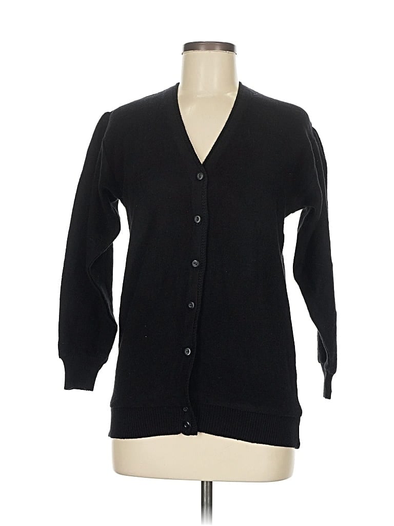 Pre-owned Assorted Brands Cardigan Sweater In Black