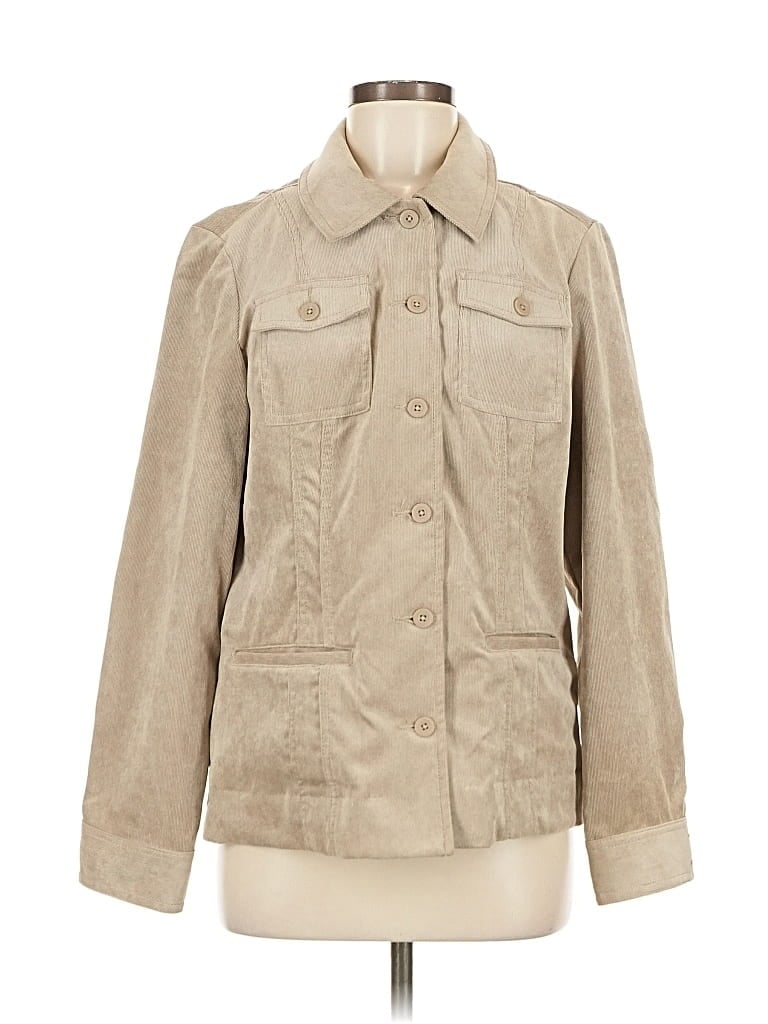 Pre-owned Croft & Barrow Cardigan Sweater In Brown