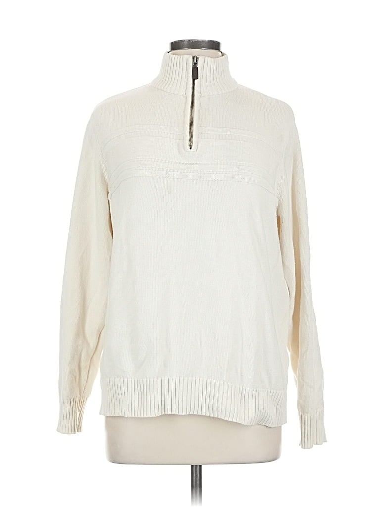Pre-owned Dockers Pullover Sweater In White