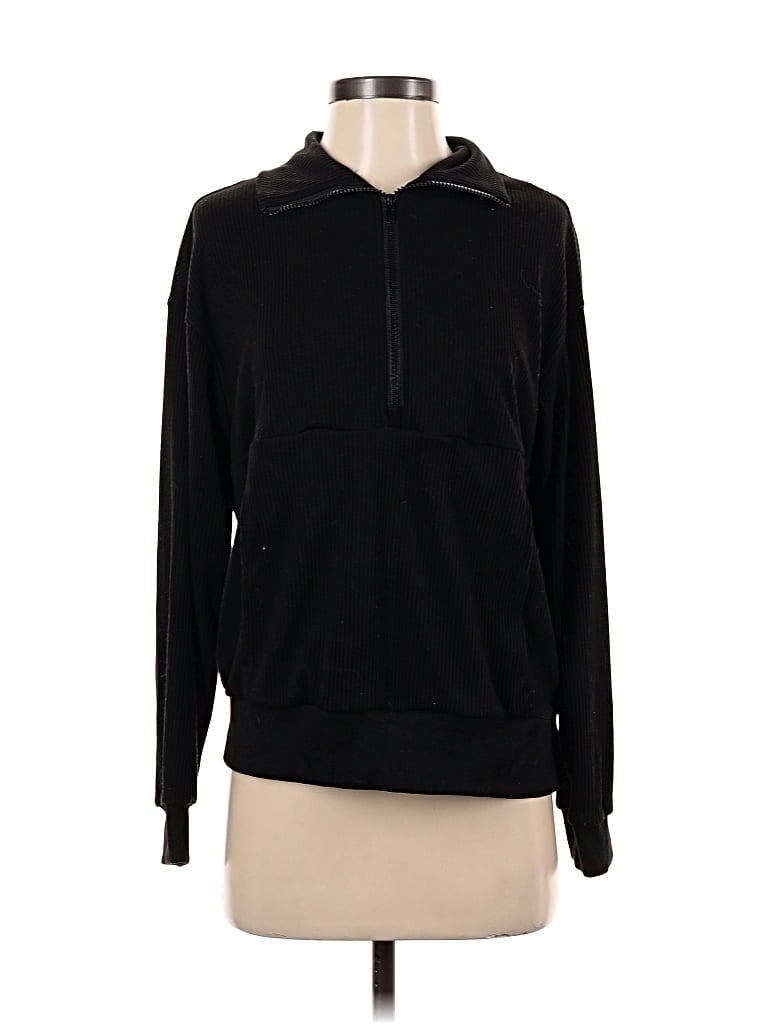 Pre-owned Fashion Zip Up Hoodie In Black