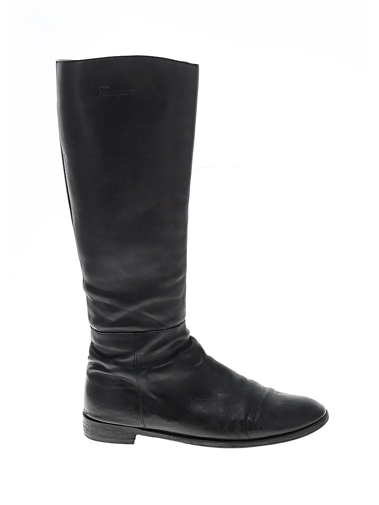 Pre-owned Ferragamo Boots In Black