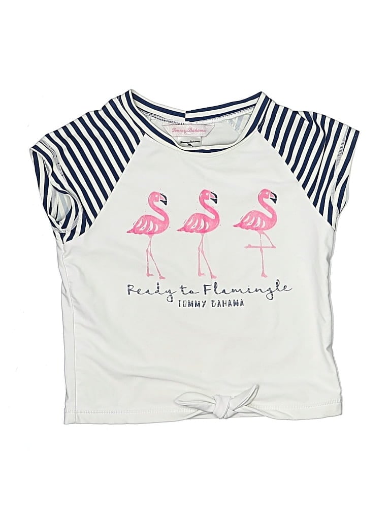 Pre-owned Tommy Bahama Kids' Sleeveless T-shirt In White