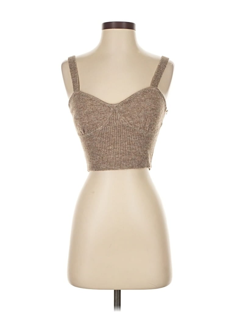 Pre-owned Mng Pullover Sweater In Brown