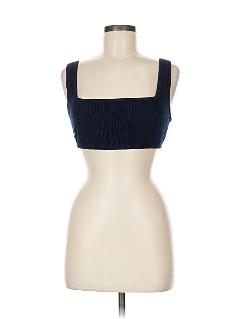 Pre-owned Onia Tank Top Blue Square Neckline Tops