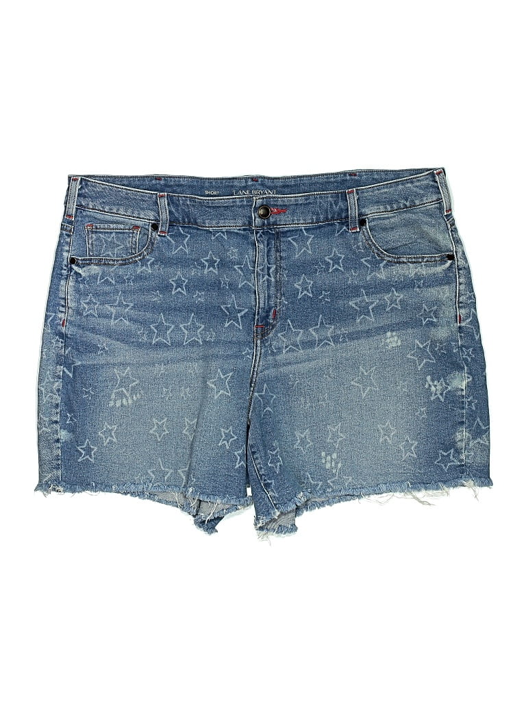 Pre-owned Lane Bryant Denim Shorts In Blue