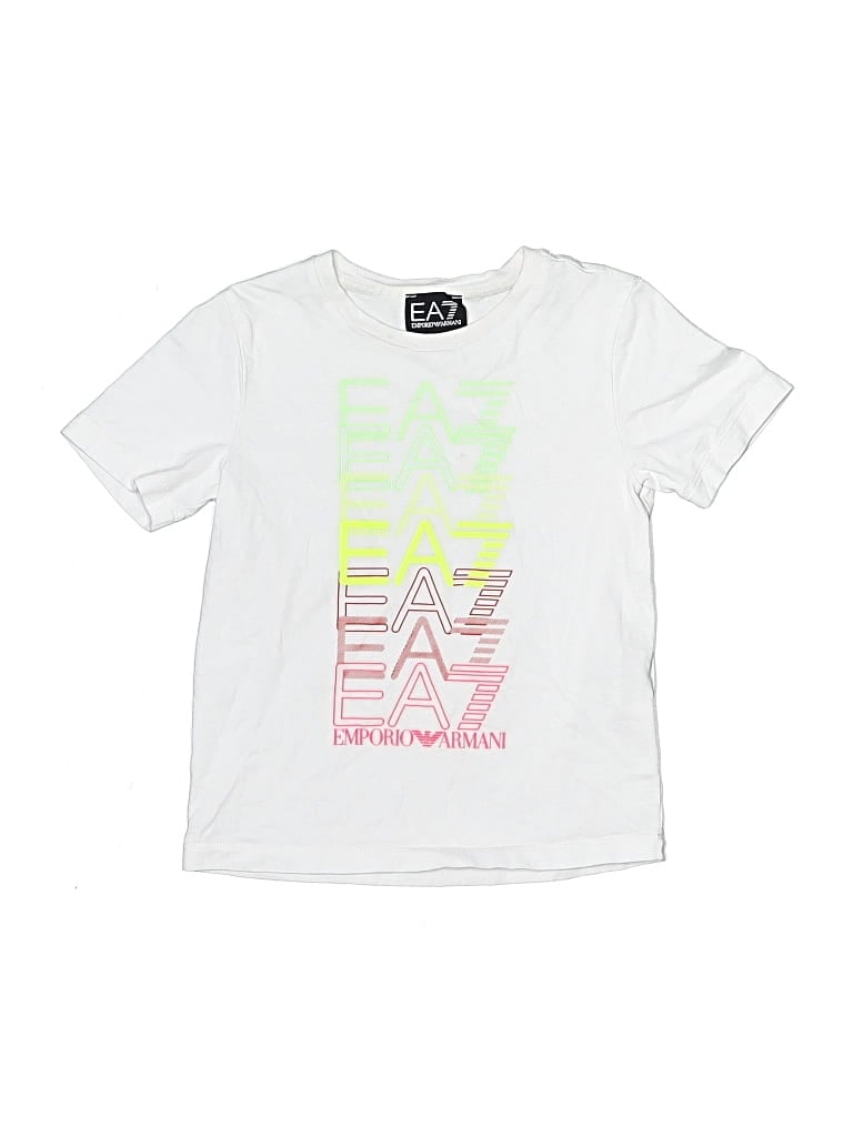 Pre-owned Emporio Armani Kids' Short Sleeve T-shirt In White