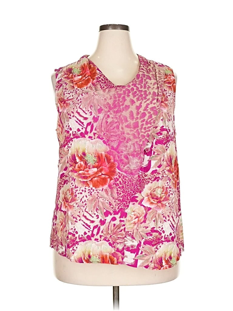 Pre-owned Soft Surroundings Sleeveless Blouse In Pink
