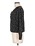 Side Party 100% Polyester Black 3/4 Sleeve Blouse Size M - photo 5