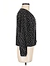 Side Party 100% Polyester Black 3/4 Sleeve Blouse Size M - photo 4