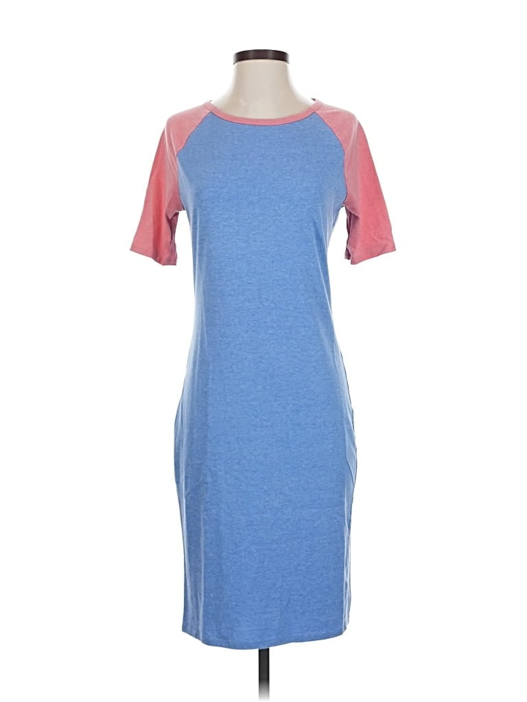 Pre-owned Lularoe Casual Dress In Blue