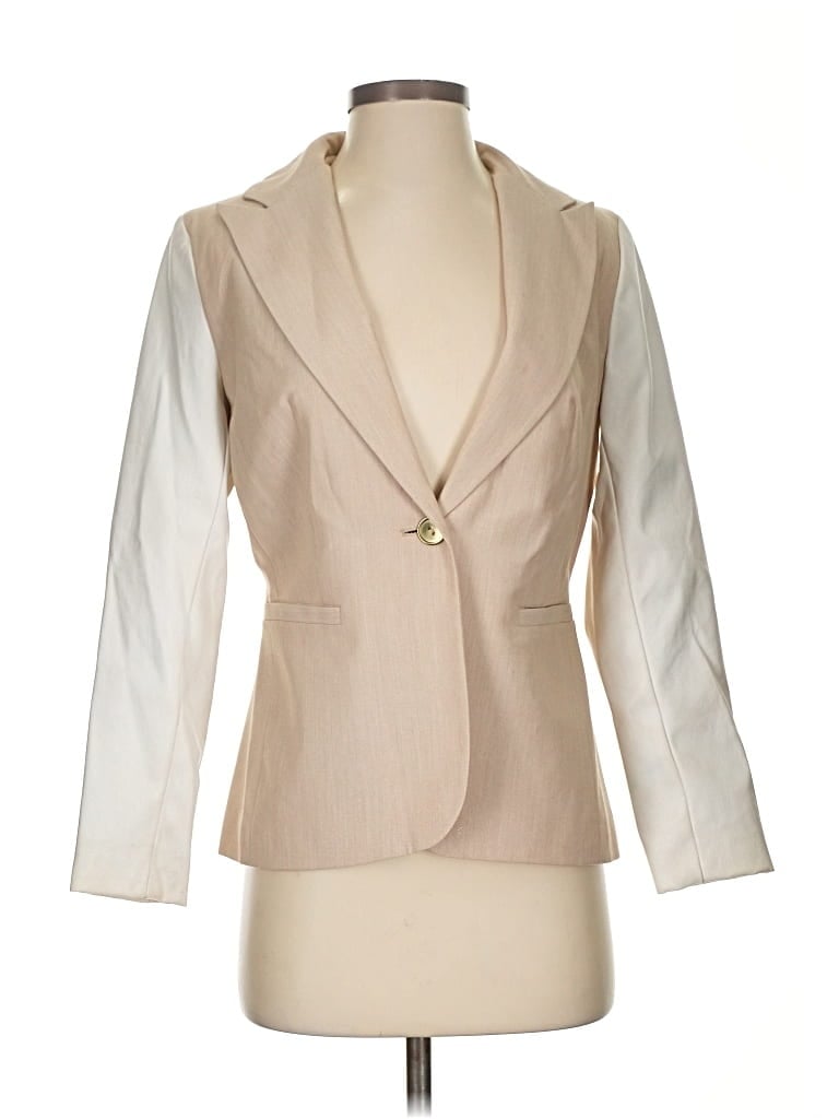 Pre-owned Zac & Rachel Blazer Jacket In White
