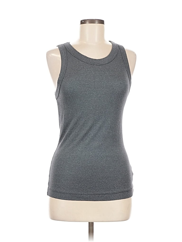 Pre-owned Michael Stars Sleeveless Top Gray Scoop Neck Tops