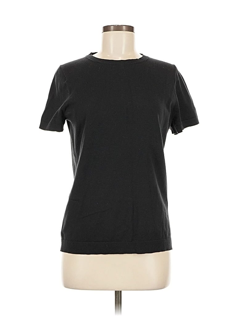 Pre-owned Lands' End Pullover Sweater In Black