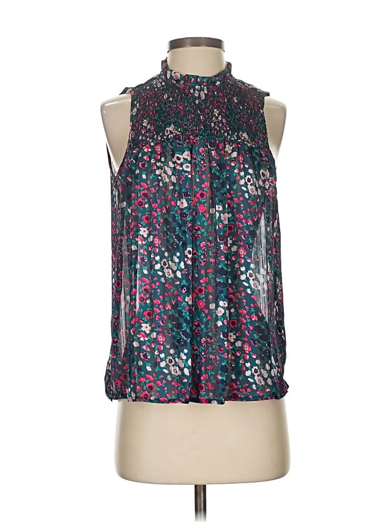Pre-owned Maison D' Amelie Sleeveless Blouse In Blue