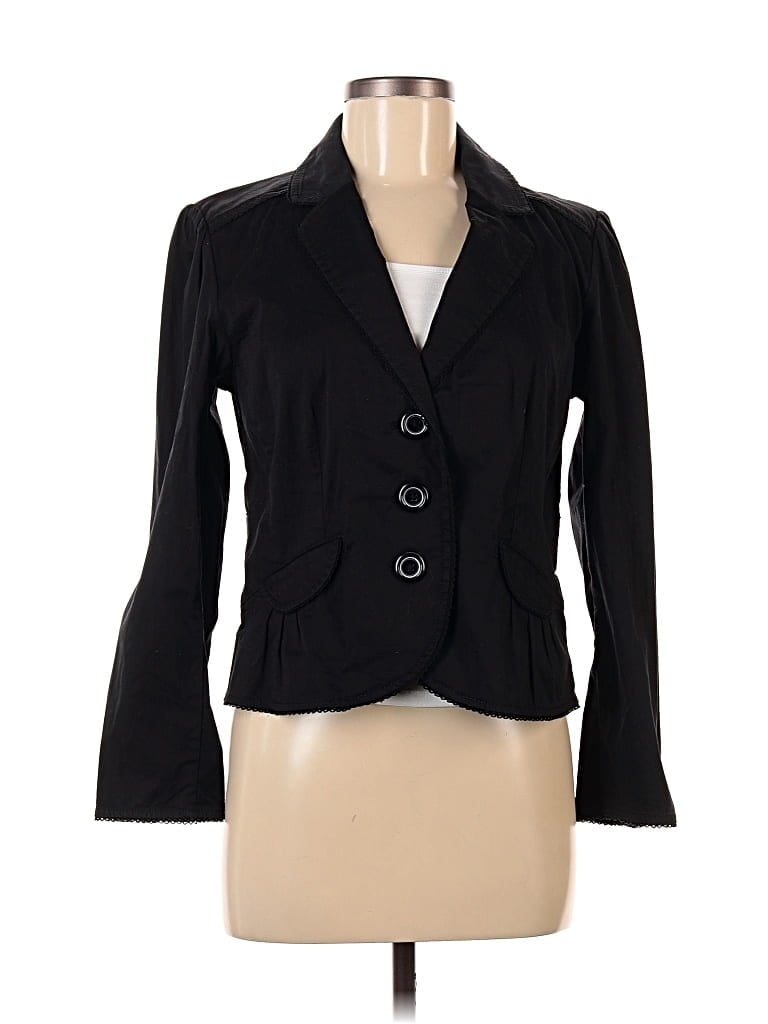 Pre-owned Sonoma Life + Style Blazer Jacket In Black
